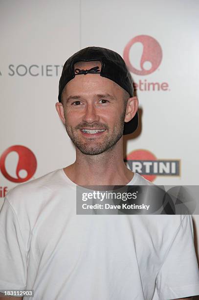 Derek Roche attends Marvista Entertainment And Lifetime With The Cinema Society Host A Screening Of "House Of Versace" at MOMA on October 3, 2013 in...