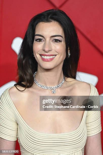 Anne Hathaway attends The Fashion Awards 2023 presented by Pandora at the Royal Albert Hall on December 04, 2023 in London, England.