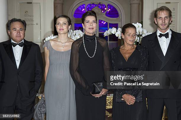Pieter Bogaardt, member of the Board of Directors of AMADE MONDIALE, Charlotte Casiraghi, Princess Caroline of Hanover, Princess Stephanie of Monaco...