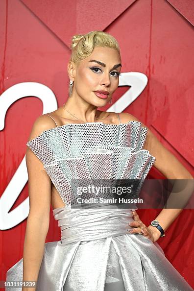 Pegah Pourmand attends The Fashion Awards 2023 presented by Pandora