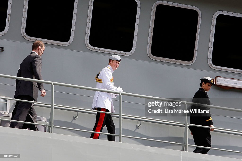 Prince Harry Attends The 2013 International Fleet Review