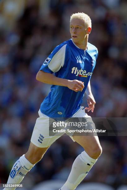 September 24: Mikael Forssell of Birmingham City running during the Premier League match between Birmingham City and Liverpool at St. Andrew's on...