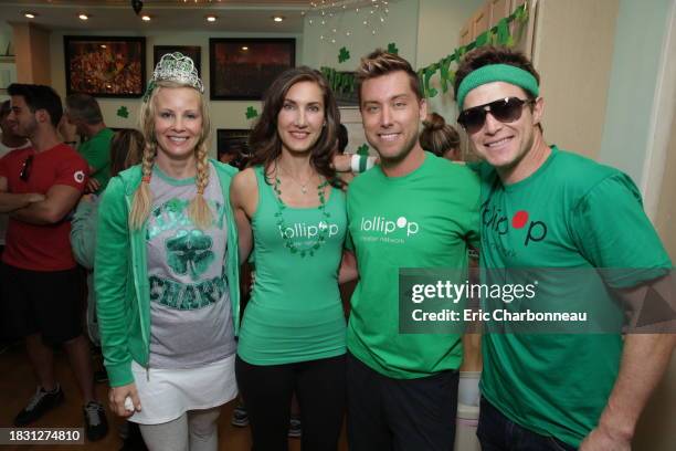 Monica Potter, Lollipop Theater's Evelyn Iocolano, Lance Bass and Billy Bush at St. Patty's Day Slimdown benefiting the Lollipop Theatre Network held...