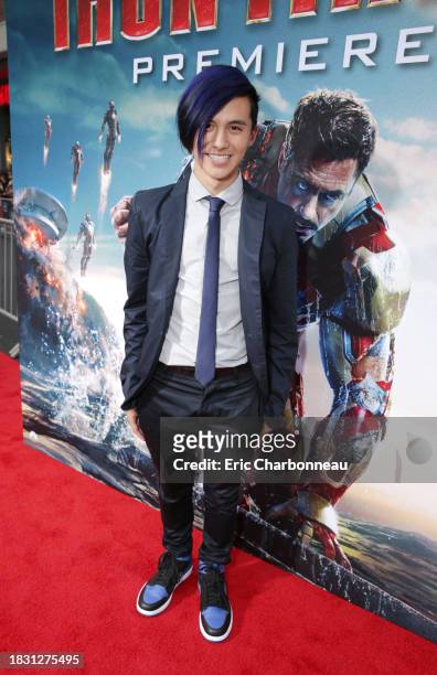 Cole Plant arrives at the world premiere of "Iron Man 3" held at the El Capitan Theatre on Wednesday, April 24, 2013 in Los Angeles.