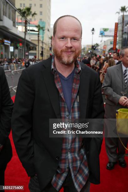 Joss Whedon arrives at the world premiere of "Iron Man 3" held at the El Capitan Theatre on Wednesday, April 24, 2013 in Los Angeles.