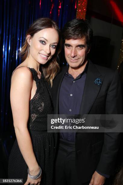 Olivia Wilde and David Copperfield at New Line Cinema's World Premiere of 'The Incredible Burt Wonderstone' held at Grauman's Chinese Theatre on...