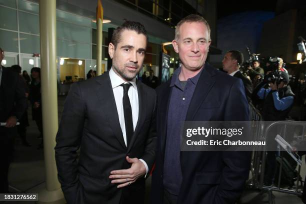Colin Farrell and FilmDistrict's Peter Schlessel at FilmDistrict's World Premiere of "Dead Man Down" held at the ArcLight Hollywood, on Tuesday, Feb....