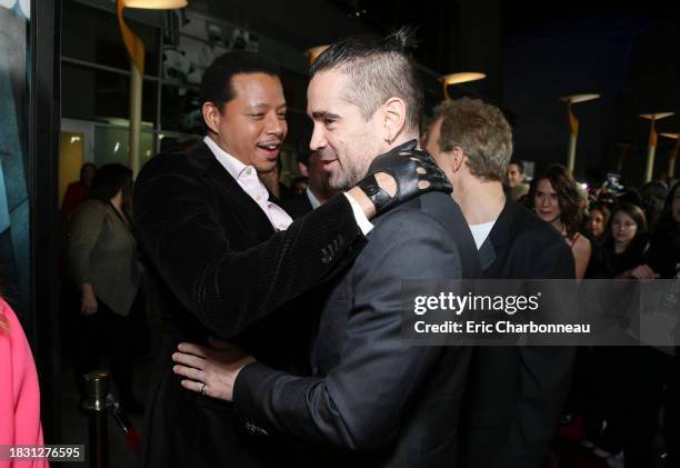 Terrence Howard and Colin Farrell at FilmDistrict's World Premiere of "Dead Man Down" held at the ArcLight Hollywood, on Tuesday, Feb. 26, 2013 in...