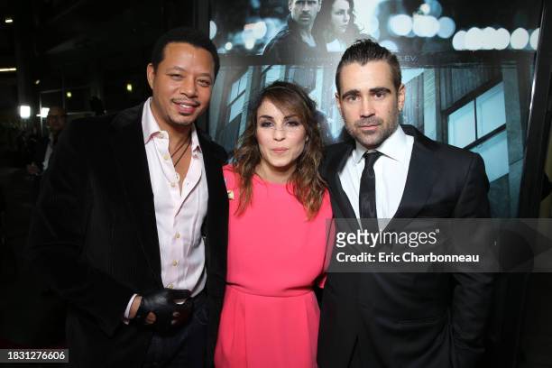Terrence Howard, Noomi Rapace and Colin Farrell at FilmDistrict's World Premiere of "Dead Man Down" held at the ArcLight Hollywood, on Tuesday, Feb....