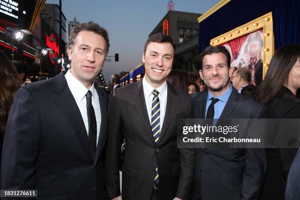 Writer Jonathan M. Goldstein, writer John Francis Daley and Producer Chris Bender at New Line Cinema's World Premiere of 'The Incredible Burt...