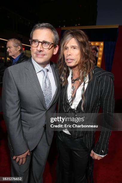 Steve Carell and Steven Tyler at New Line Cinema's World Premiere of 'The Incredible Burt Wonderstone' held at Grauman's Chinese Theatre on Monday,...