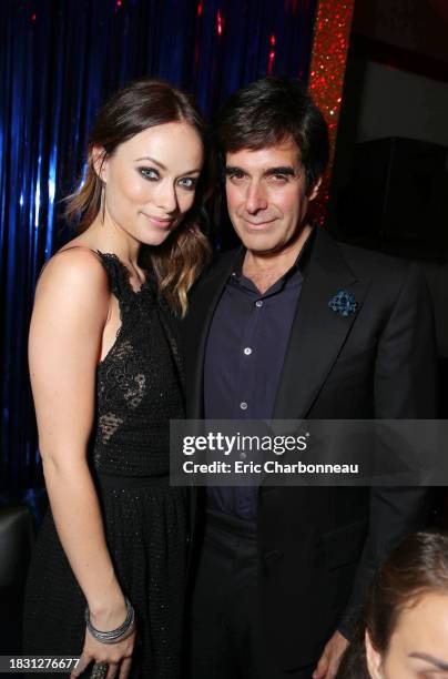 Olivia Wilde and David Copperfield at New Line Cinema's World Premiere of 'The Incredible Burt Wonderstone' held at Grauman's Chinese Theatre on...