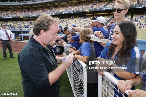 Shane Obedzinski seen at Twentieth Century Fox Home Entertainment celebrating the 20th anniversary of 'The Sandlot' at Dodger Stadium, on Sunday, Sep...