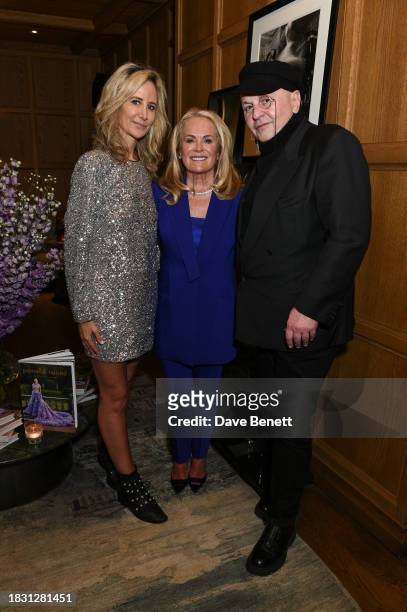 Lady Victoria Hervey, Pamella Roland and Sascha Lilic attend a cocktail event hosted by Pamella Roland to celebrate the launch of her "Dressing for...