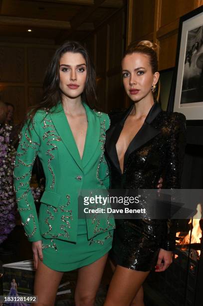 Isabella Menin and Mariana Beckova attend a cocktail event hosted by Pamella Roland to celebrate the launch of her "Dressing for the Spotlight" book...