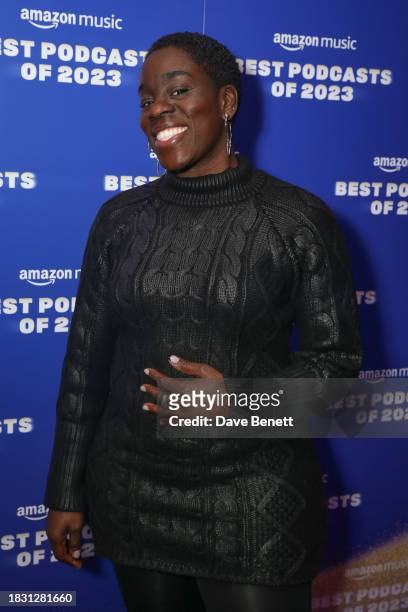 Akua Gyamfi attends the "Best Podcasts of 2023" event with Amazon Music at White Rabbit Studios on December 7, 2023 in London, England.