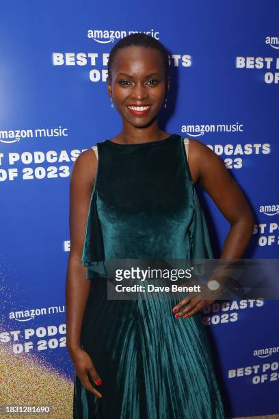 Marion Atieno Osieyo attends the "Best Podcasts of 2023" event with Amazon Music at White Rabbit Studios on December 7, 2023 in London, England.