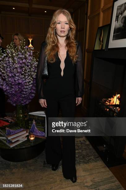 Fiona Jane attends a cocktail event hosted by Pamella Roland to celebrate the launch of her "Dressing for the Spotlight" book with Rizzoli, at The...