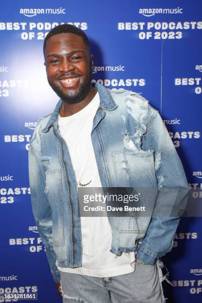 Ayomide Olowoshibi a.k.a Seyi Classic attends the "Best Podcasts of 2023" event with Amazon Music at White Rabbit Studios on December 7, 2023 in...