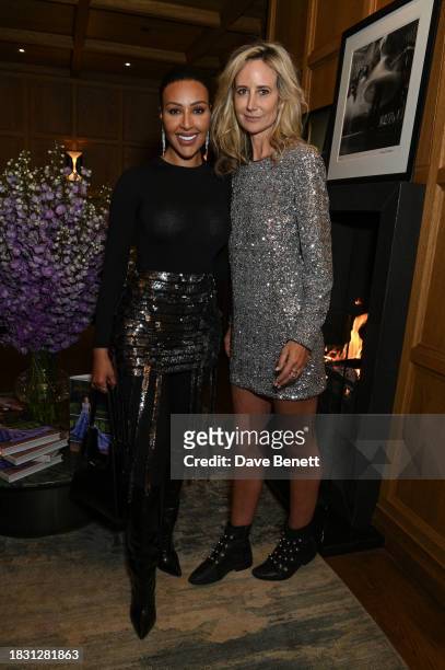 Chaly D.N. And Lady Victoria Hervey attend a cocktail event hosted by Pamella Roland to celebrate the launch of her "Dressing for the Spotlight" book...