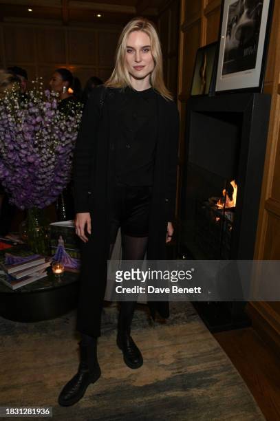 Kim Hnizdo attends a cocktail event hosted by Pamella Roland to celebrate the launch of her "Dressing for the Spotlight" book with Rizzoli, at The...