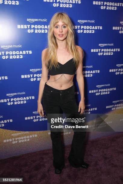 Diana Vickers attends the "Best Podcasts of 2023" event with Amazon Music at White Rabbit Studios on December 7, 2023 in London, England.