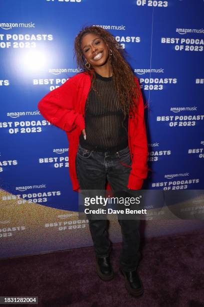 Zeze Millz attends the "Best Podcasts of 2023" event with Amazon Music at White Rabbit Studios on December 7, 2023 in London, England.