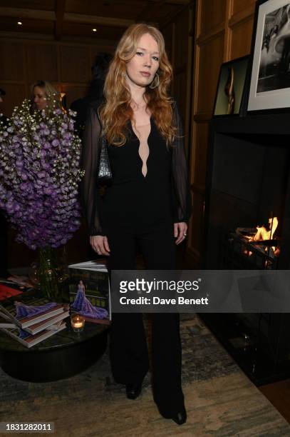 Fiona Jane attends a cocktail event hosted by Pamella Roland to celebrate the launch of her "Dressing for the Spotlight" book with Rizzoli, at The...