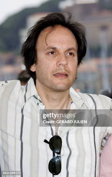 Producer Milo Addica poses during a photo call for British director James Marsh's film "The King", 15 May 2005 during the 58th edition of the Cannes...