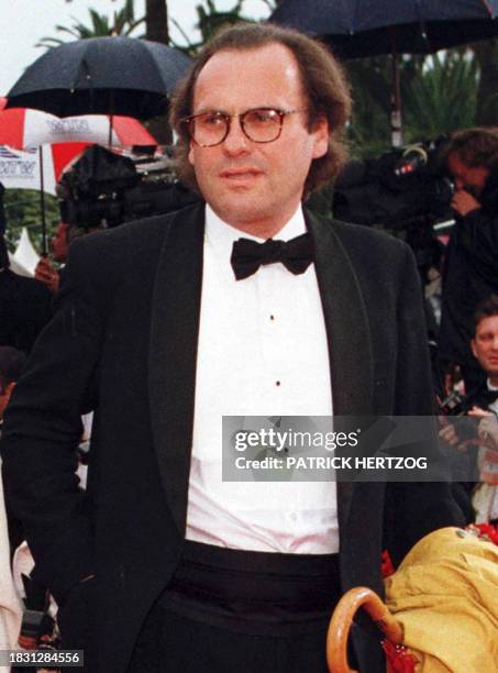 Photo prise le 11 mai 1997 du comédien et producteur français Humbert Balsan arrivant au palais des festivals de Cannes. Humbert Balsan, 50 ans,...