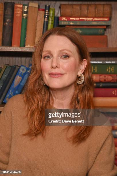 Julianne Moore attends a screening of "May December" at Soho House on December 7, 2023 in London, England.