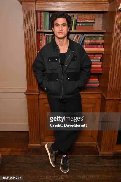 Charles Melton attends a screening of "May December" at Soho House on December 7, 2023 in London, England.
