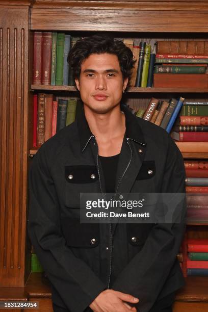 Charles Melton attends a screening of "May December" at Soho House on December 7, 2023 in London, England.