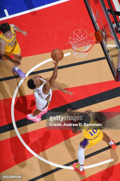 Trey Murphy III of the New Orleans Pelicans goes to the basket during the game during the semifinals of the In-Season Tournament on December 7, 2023...