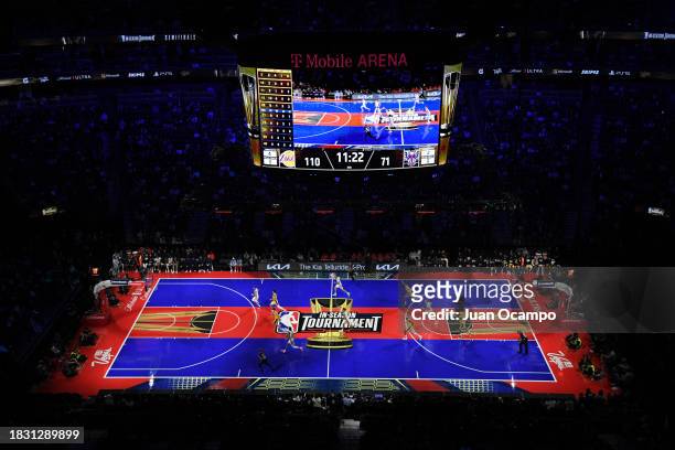 Overall view of the arena during the semifinals of the In-Season Tournament on December 7, 2023 at T-Mobile Arena in Las Vegas, Nevada. NOTE TO USER:...
