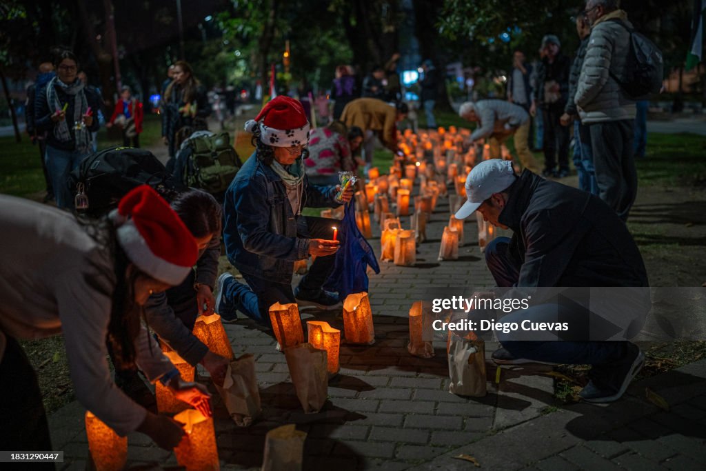 Day Of The Little Candles Celebration In Colombia