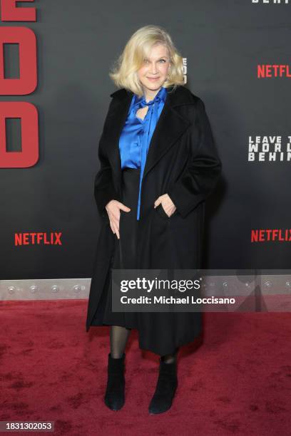 Diane Sawyer attends Netflix's "Leave The World Behind" premiere at Paris Theater on December 04, 2023 in New York City.