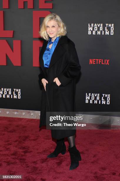 Diane Sawyer attends Netflix's "Leave The World Behind" premiere at Paris Theater on December 04, 2023 in New York City.