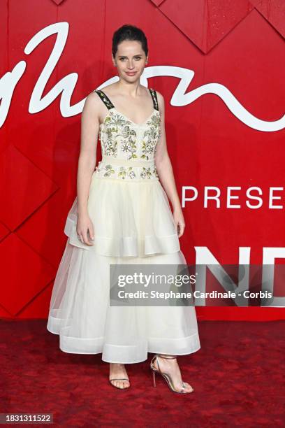 Felicity Jones attends The Fashion Awards 2023 presented by Pandora at the Royal Albert Hall on December 04, 2023 in London, England.