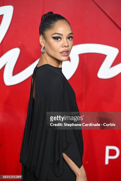 Tessa Thompson attends The Fashion Awards 2023 presented by Pandora at the Royal Albert Hall on December 04, 2023 in London, England.