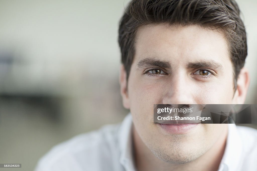 Portrait of smiling businessman in the office