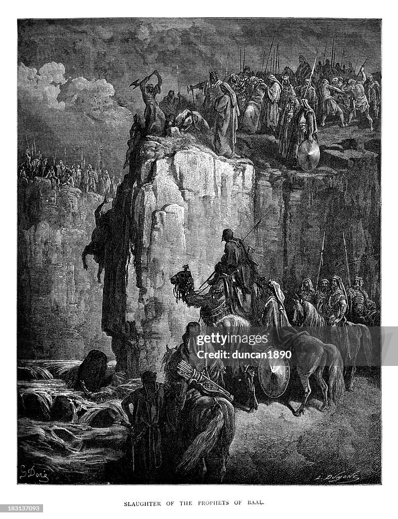 Slaughtering the Prophets of Baal