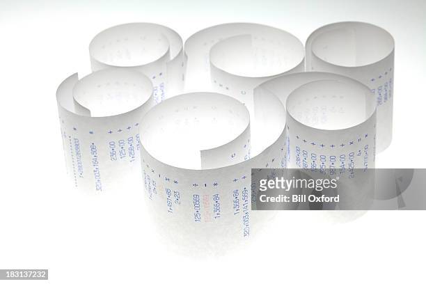 calculator tape - adding machine tape stock pictures, royalty-free photos & images
