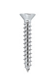 Close-up of metal screw thread isolated on white