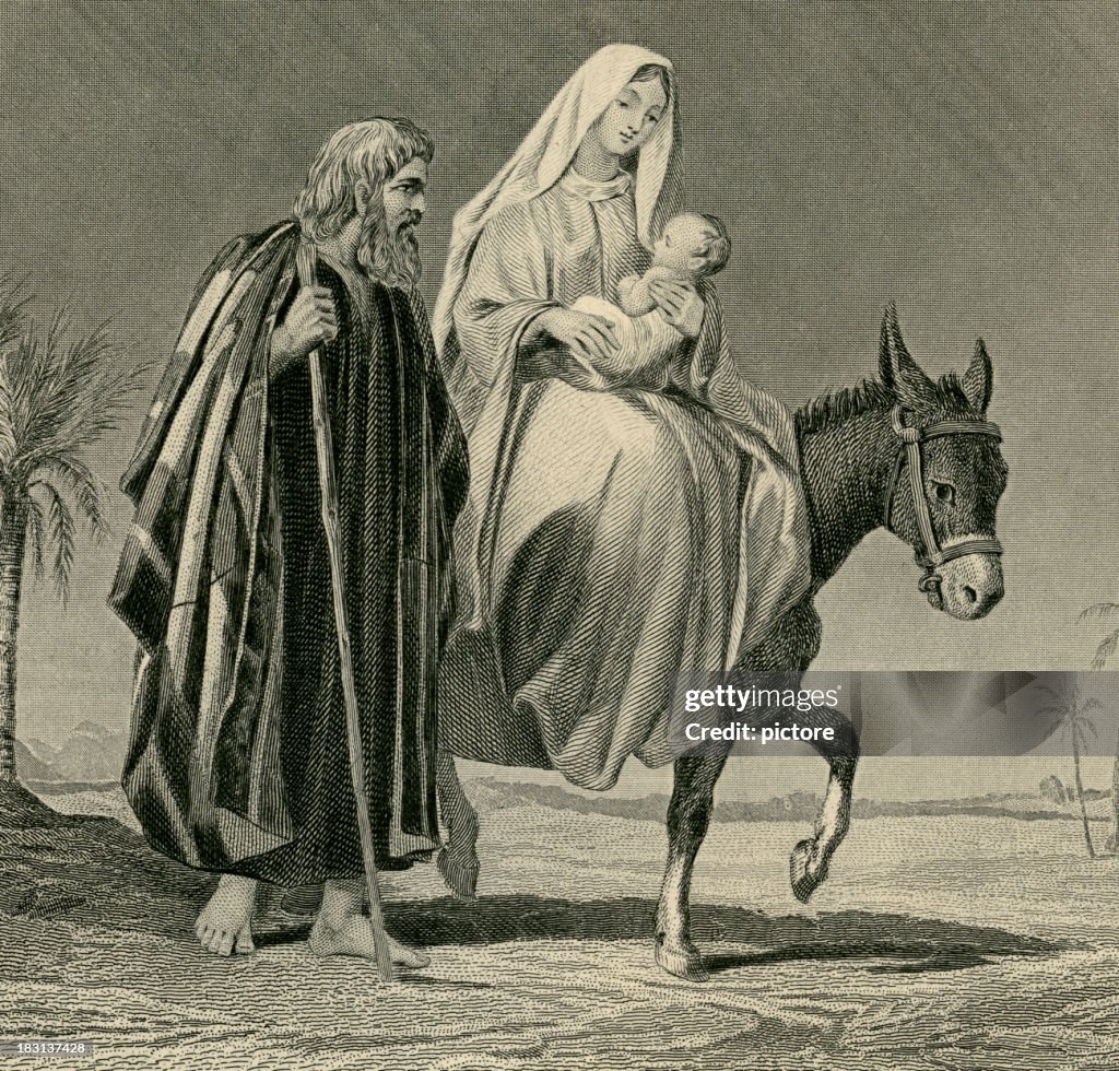 Egypt Scripture The Flight Into Egypt High-Res Vector Graphic - Getty Images