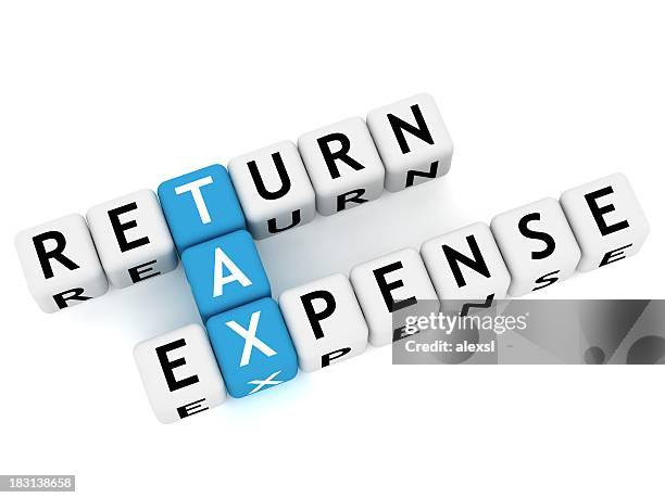 steuern kreuzworträtsel - 1040 tax form stock-fotos und bilder