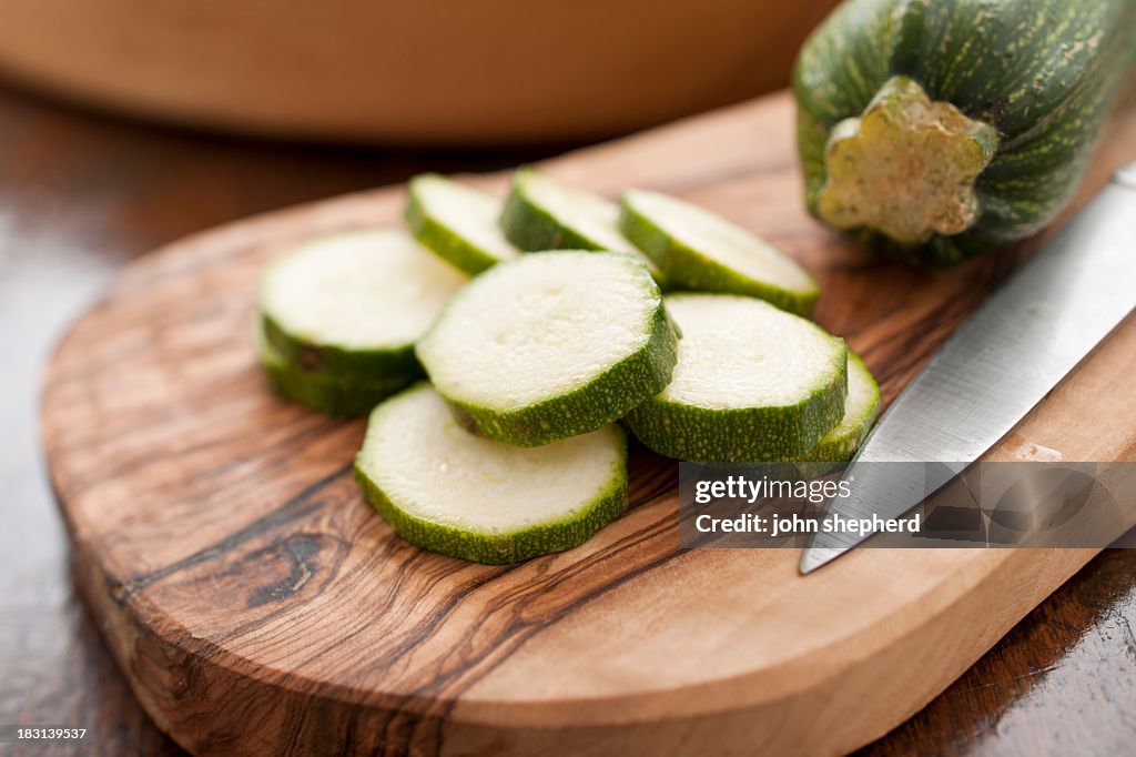 Tranches de courgette