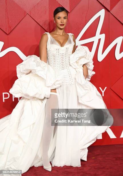 Maya Jama attends The Fashion Awards 2023 Presented by Pandora at the Royal Albert Hall on December 04, 2023 in London, England.