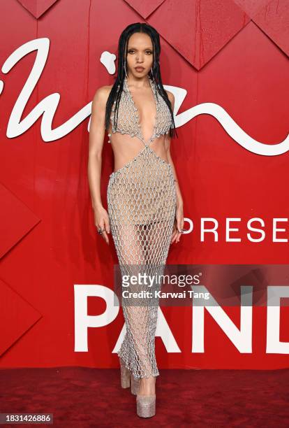Twigs attends The Fashion Awards 2023 Presented by Pandora at the Royal Albert Hall on December 04, 2023 in London, England.
