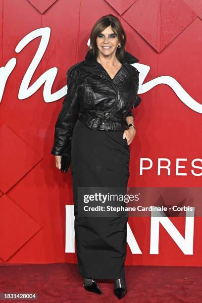 Carine Roitfeld attends The Fashion Awards 2023 presented by Pandora at the Royal Albert Hall on December 04, 2023 in London, England.